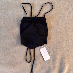 NWT Toluca Black Tankini Top
